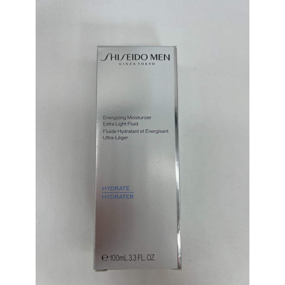 Shiseido Men Energizing Moisturizer Extra Light Fluid 100ml 3.3oz New Sealed - Picture 3 of 16